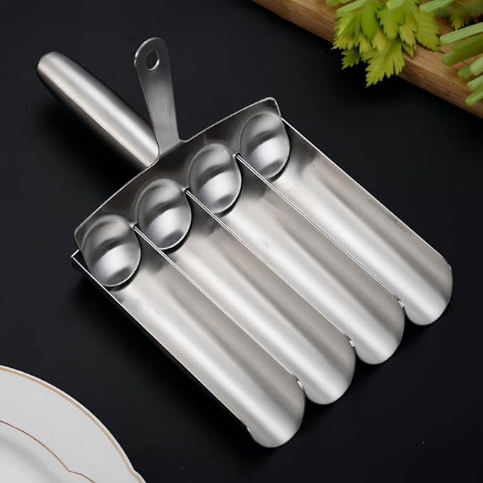 Quadruple Rice-meat dumplings Maker Tool, 304 stainless steel rice-meat dumplings stick, easy to make rice-meat dumplings, kitchen rice-meat dumplings making tool for cooking and baking