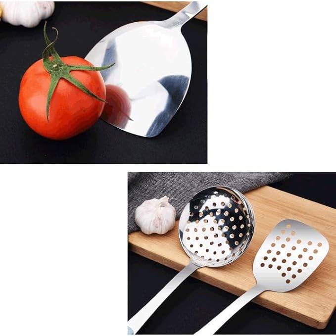 Kitchen Utensils Set Non-stick Kitchenware Cooking Tools Spoon Soup Ladle Spatula Shovel Accessories(E)