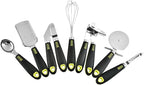 7pcs Stainless Steel Kitchen Gadgets Cooking Tools Set Cheese Grater Pizza Wheel Can Opener