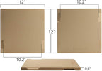 Pizza Stone, 12"x12" Square Pizza Stone for Oven Grill BBQ, Cordierite Baking Stone for Bread & Pie, Unique Built-in 4 Handles Cooking Stone