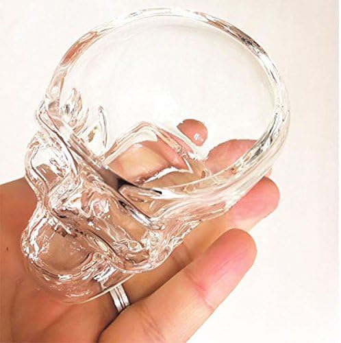 Kitchen & Dining Entertaining Glassware Drinkware Old Fashioned Glasses Skull Cup for Serving Scotch Whiskey Mixed Drinks (6)