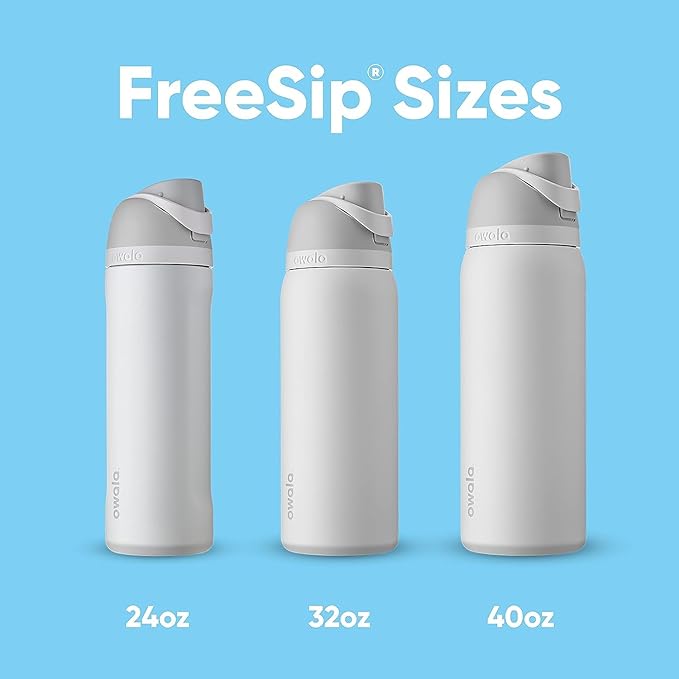 Owala FreeSip Insulated Stainless Steel Water Bottle with Straw for Sports, Travel, and School BPA-Free Sports Water Bottle, 32 oz, Citrus Crush