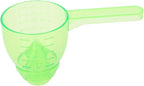 Asixxsix Measuring Scoop, Spill Proof Funnel Design Powder Funnel, Kitchen Measuring Tool with Scale for Seasoning Camping Baking Supplements Dishwasher Safe Food Grade ABS Material (Green)