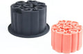 Silicone Mold, 3D Love Heart Pattern Cylinder Baking Mould for Mousse Cake, Fondant, Soap, Ice Cream, Chocolate, Candy, Non-Stick Easy Release BPA Free Food Grade Silicone Molds (B_ Love Heart)
