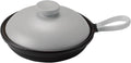 Banko Ware 18600 Heat Resistant Tableware, Fried Egg, Lid Included, 5.9 inches (15 cm), Direct Fire, Microwave and Oven Safe, Bi-Color, Black/Gray, Made in Japan