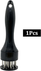 1 Pcs Black Sharp Meat Tenderizer, Stainless Steel Needle Blades Meat Tenderizer, Professional Kitchen Gadgets for BBQ/Marinade/Steak/Beef/Poultry