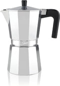 9 Cup Stovetop Espresso Maker Italian Moka Pot, Stove Top Cuban Coffee Maker, Greca Mocha Pot(Basic, 15 oz/450ml)