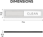 KitchenTour Dishwasher Magnet Clean Dirty Sign, Premium Stainless Steel Clean Dirty Magnet for Dishwasher Funny, Strong Magnet Non-Scratch Dishwasher Sign Kitchen Decor and Accessories
