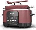 Ninja Foodi PossibleCooker PRO MC1000 8.5Qt Multicooker 8 in 1 Slow Cooker, Dutch Oven, Steam Bake Roast Sear Sauté Bread Maker Warmer, Glass Lid, Oven safe up to 500F, Nonstick (Cherry)