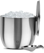Snowfox XL - Insulated Ice Bucket with Lid/Scoops, Premium Vacuum Insulated Stainless Steel Ice Buckets for Parties, Ice Box, Home Bar Accessories, Parties Supplies, Bar Decor, 7L