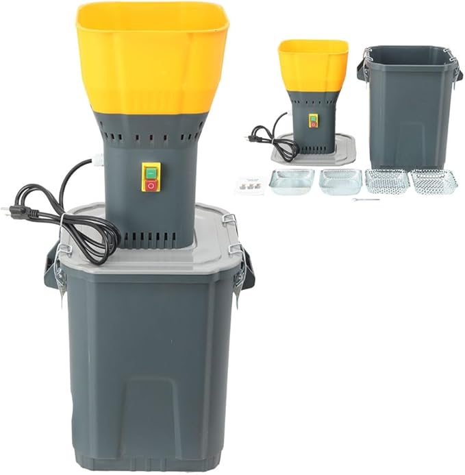 Grain Mill Corn Grinder, 1000w Electric Feed Ginder Mill Dust-Free Dry Cereals Grinder with Detachable Hopper & 5 Sieves for Wheat Corn Grain Spice Coffee Beans 7.9 Gallons (30L)