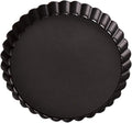 Non-sticks 6 Inches Quiche Tart Pan, Removable Loose Bottom Tart Pie, Round Fluted Tart Tins Baking Pan Mould Tray for Creating Creamy Cheese Cakes, Chocolate Tarts, Fruit Tart Pies