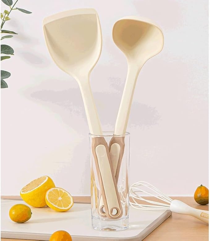 Food Grade Silicone Kitchenware Spatula Wooden Handle Set Kitchen Cooking Tools