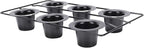 6 Cup Popover Pan, Deep Non Stick Popover Pans, Sturdy Carbon Steel Round Cupcake Pan for Pudding Muffins Baking, Easy to Clean