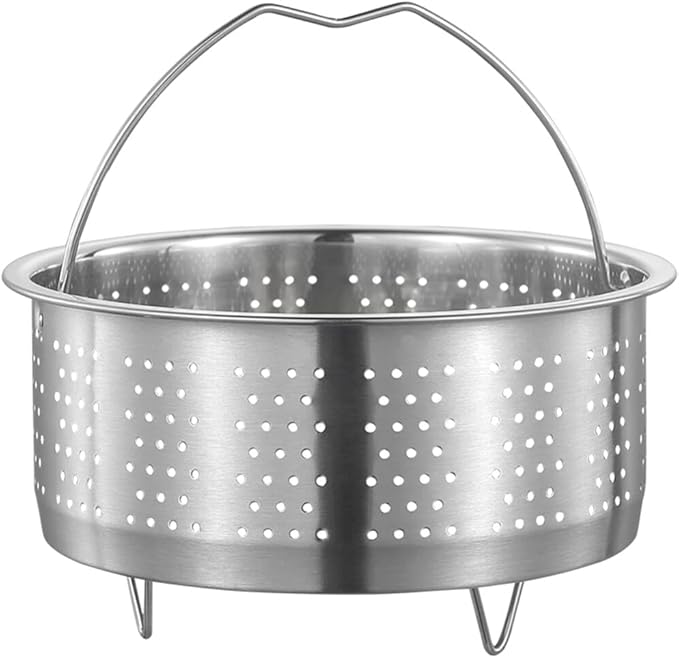 DOITOOL Stainless Steel Steamer Basket for Pot, 7.08inch/18cm Vegetable Steamer Basket Insert Steaming Rack with Handle, Vegetables Fruit Strainers and Colanders for Home Kitchen Cooking