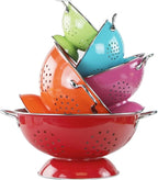 Calypso Basics by Reston Lloyd Powder Coated Enameled Colander, 5-Quart, Azure
