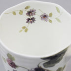Narumi 51280-2826P Lucy Garden Mug, 12.5 fl oz (370 cc), Black Raspberry Cute, Stylish, Relief, Large Gift, Microwave Warm, Dishwasher Safe, Gift Box Included