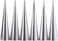 Kopida Cream Horn Molds 6PCS Stainless Steel Horn Molds Cone Croissant Cream Horn Bread Cream Puff Pastry Roll Brioche Mold Waffle Cone Mold Baking Tool