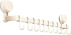 2026 Upgrad Wall Hooks Rack, Space Saving Utensil Holder for Kitchen Bathroom, No Drilling Wall Mounted Accessory Hanger, Kitchen Rail for Hanging Cooking Utensils Mugs Spoons (White_F)