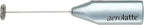 Aerolatte Steam-Free Milk Frother, Satin Finish, 18/8 Stainless Steel Whisk, BPA-Free Plastic Housing, Batteries Included