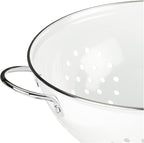 Calypso Basics by Reston Lloyd Powder Coated Enameled Colander, 3 Quart, White,80300