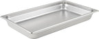 Winco 2 1/2-Inch Anti-Jamming Steam Pan, Full, 24-Gauge