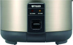 Tiger JNP-S10U 5.5 Cup Capacity White Rice Cooker with Non-Stick Inner Pot, Spatula and Measuring Cup, Keep Warm Upto 12 hours (Stainless Steel Gray)