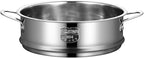 BinaryABC Stainless Steel Dumpling Steamer Basket for Pot,16cm Steamer Insert for Food Veggie Rice Noodle Roll (6.29INCH)