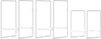 2 Large 1 Small Plate Organizers Holders Upright Cabinet Dish Drying Racks Metal Plate Dish Organizers Racks Stands for Countertop and Cupboard White