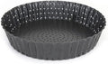 Quiche Lorraine Deep Dish Pie Pan - 9.44 inch Tart Pans with Removable Bottoms - Apple Pie Pan - 9.44 inch Tarte Tatin Pan - Deep Dish Pie Crust - Quiche Baking Dish