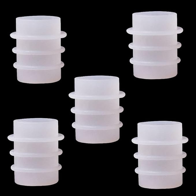 5Pcs White Bottle Stopper Silicone Mold,Crystal Epoxy Wine Bottle Stopper Mold,Reusable Beverage Bottle Stoppers Silicone Molds Cork Cover Wine Stoppers,Bar and Wine Tools