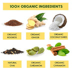 Coconut Rooibos Chai Tea Pods for Keurig - Organic Ginger Tea, Rooibos, Cinnamon, Cardamom, Coconut & Chai by Teavity (36 Tea Pods)
