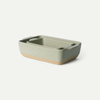 Mora Ceramic Set of 2 Baking Dishes For Casserole, Banana Bread, Brownies, Broiling, Roasting, and Baking. 7x11 in and Loaf Pans - Porcelain Serving Bakeware from Oven to Table. Freezer Safe - Thyme