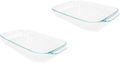 Pyrex 232 2qt Clear Glass Baking Dishes (2-Pack) Perfect for Brownies, Sweet Rolls, Casseroles and so Much More - Made in USA