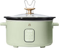 Beautiful 6 Qt Programmable Slow Cooker by Drew Barrymore -5 Preset Cooking Functions, Digital Countdown Timer, Dishwasher-Safe Parts and Cool-Touch Handles (Sage Green)