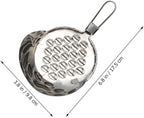 SOLUSTRE Vegetable Grater Multi-Functional Food Scraper Tool Stainless Steel Jelly Scraper for Kitchen Use with Hanging Hole Lightweight and Portable 6.10X3.85X1.73 Inches