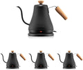 Bodum 27oz Bistro Gooseneck Electric Water Kettle,Pour Over Coffee & Tea,Stainless Steel,Matte Black,(Pack of 4)