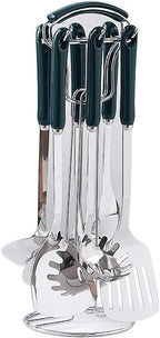 Ceramic Handles Cooking Tool Set steel Kitchen Utensils set of cookers Shovels Spoons Strainer(E)