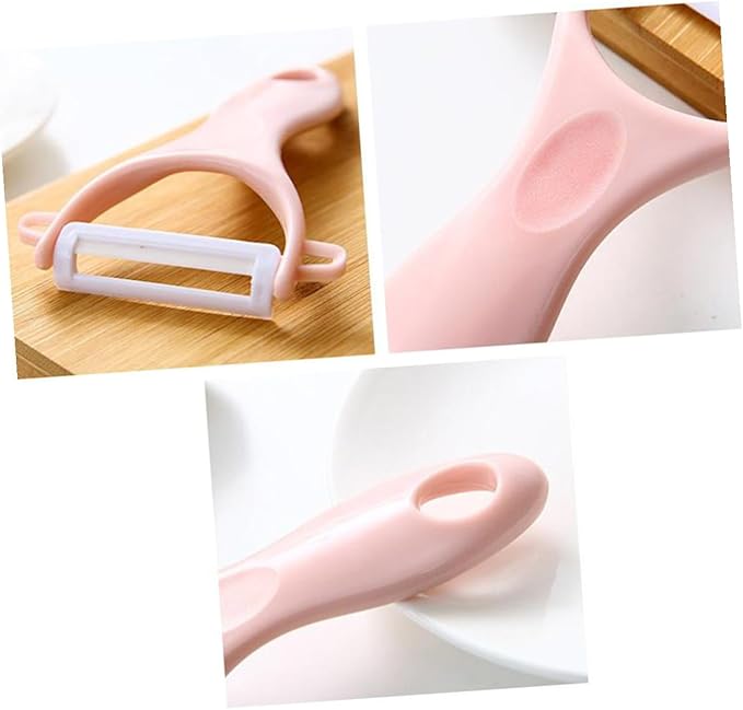 Kichvoe 8pcs Multifunctional Fruit Peeler and Vegetable Grater Set with Potato Peeling Tool, Kitchen Slicing Gadgets in Blue and Pink for Home Cooking