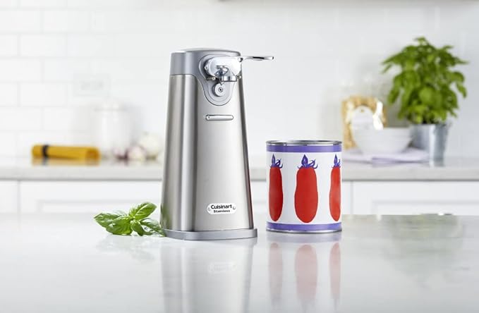 Cuisinart SCO-60 Deluxe Electric Can Opener,Quality-Engineered Motor System Allows you to Open Any Size Can,Stainless Steel,(Pack of 4)