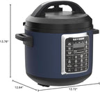 Blue Diamond Ceramic Nonstick, 16-in-1 6QT Electric Pressure Cooker, Slow Cooker, Rice Cooker, Yogurt Maker, Saute, Steamer and More, Programable, Dishwasher Safe Pot, PFAS-Free, Blue