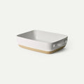 Mora Ceramic Baking Dish with Handles For Casserole, Lasagna, Gratin, Broiling, Roasting, and Baking. Large 9x13 in Pan, Extra Deep - Porcelain Serving Bakeware from Oven to Table. Freezer Safe - Oat