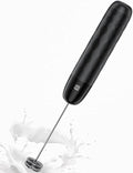 Maestri House Rechargeable Milk Frother, LunaFro Mini Handheld Electric Foam Maker Detachable Stainless Steel Whisk Drink Mixer Foamer Mini Blender for Matcha, Lattes, Cappuccino, No Stand