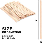5.5 Inch Wooden Coffee Stir Sticks, 200 Count Premium Natural Birch Wood Stirrers for Coffee Bar Accessories, Disposable Beverage Stirrers for Hot/Cold Drinks, Eco-Friendly & Splinter-Free