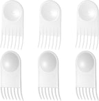 6 Pcs Vegetable Chopper Cleaning Tool Fork Salad Choppers Onion Chopper Tools Vegetables Cutter Cleaning Brush for Vegetable Choppers Fruit Vegetables Cleaner Comb Kitchen Tools White