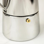 Cuisinox Roma Stovetop Espresso Maker COF-4R, Stainless Steel Coffee Percolator Stovetop, Heat-Resistant & Non-Reactive, 4-Cup Italian Espresso Maker Easy to Clean, Durable Stove Top Percolator
