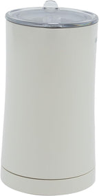 Milk Frother, 4 in 1 Electric Milk Steamer,11.84oz/350ml Automatic Warm and Cold Foam frother for Coffee, Latte, Macchiato, Cappuccino, Hot Chocolate,From the Makers of Mophom 400W,Off White