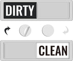 KitchenTour Dishwasher Magnet Clean Dirty Sign, Upgrade Super Strong Clean Dirty Magnet for Dishwasher, Large Text Easy to Read Non-Scratch Magnetic Indicator Kitchen Decor, Silver