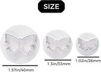 1 Set Butterfly Shape Fondant Flower Cutter, White Flower Plunger Cookie Cutter, Cake Decorating Tools, Dessert And Candy Sculpting Tools