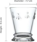 La Rochere Napoleon Bee Small Tumbler Set of 6 – La Rochere Bee Glassware Sets – Fancy Glassware Drinking Glasses (6 oz)
